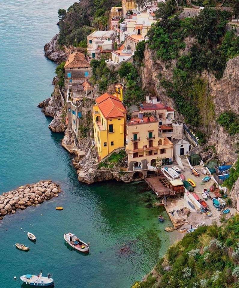 Conca dei Marini Côte Amalfitaine Italie puzzle en ligne