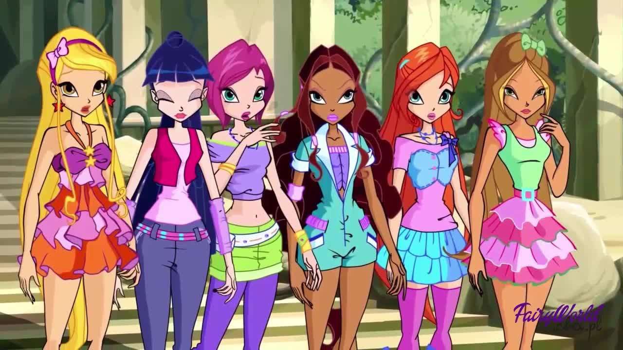 Winx fairies at a competition in Graynor online puzzle