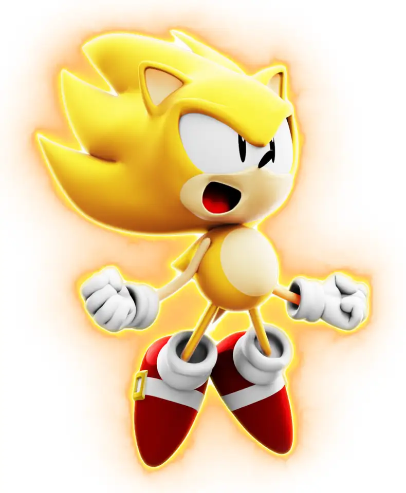 Classic Super Sonic Super Sonic Sticker - Classic Super Sonic