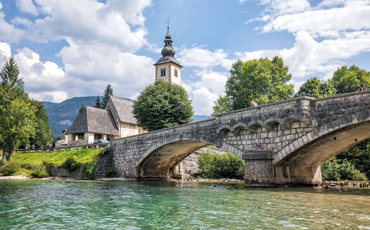 Bohinj-meer in Slovenië online puzzel