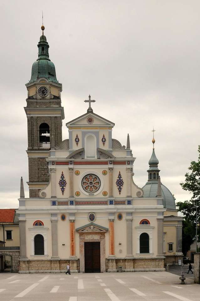 Brezje Marian pilgrimage site in Slovenia online puzzle