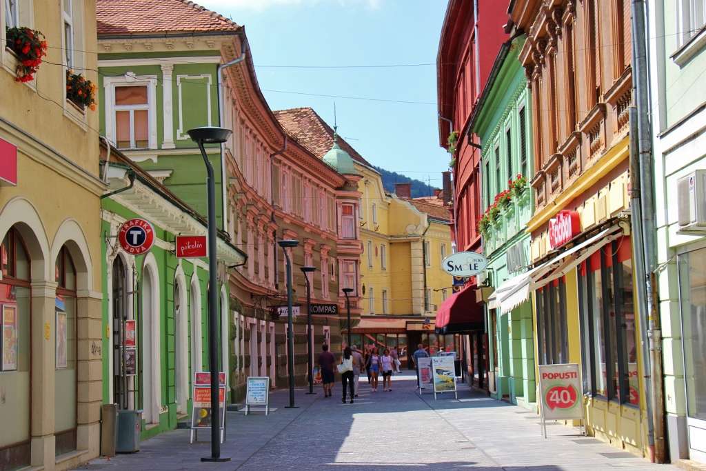 Stadt Celje in Slowenien Online-Puzzle