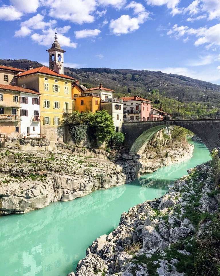Долината Сока в Словения онлайн пъзел