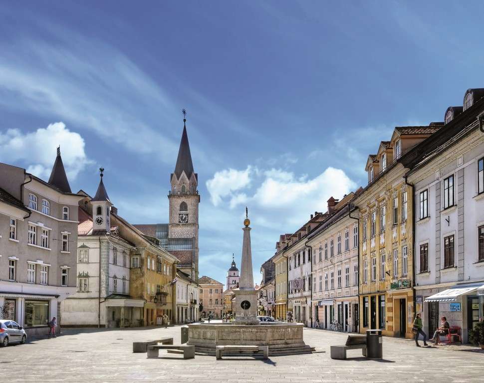 Kranj Stadt in Slowenien Online-Puzzle