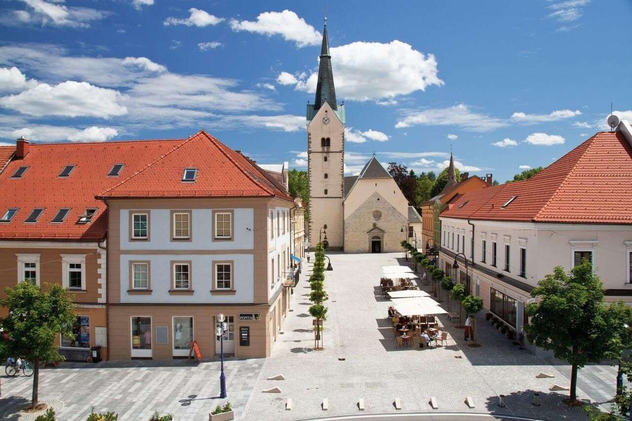 Slovenj Gradec Stadt in Slowenien Online-Puzzle