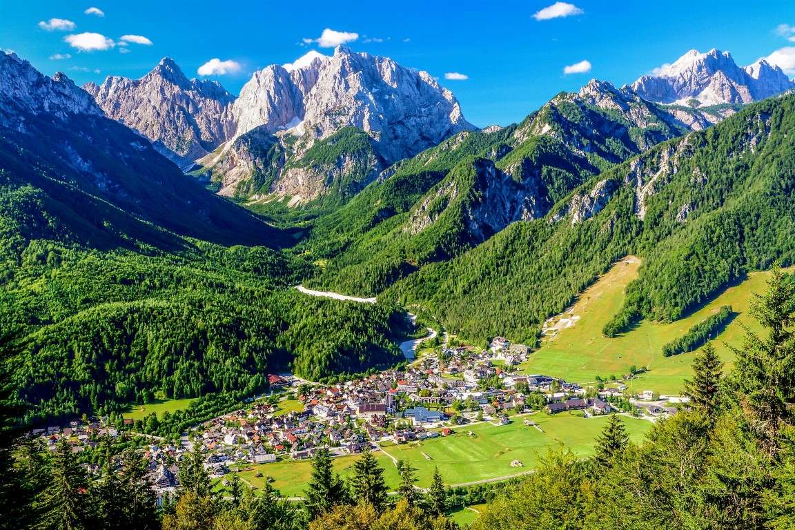 Kranjska Gora in Slovenië legpuzzel online