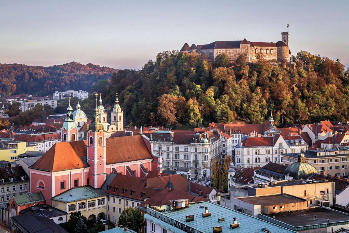 Ljubljana in Slowenien Online-Puzzle