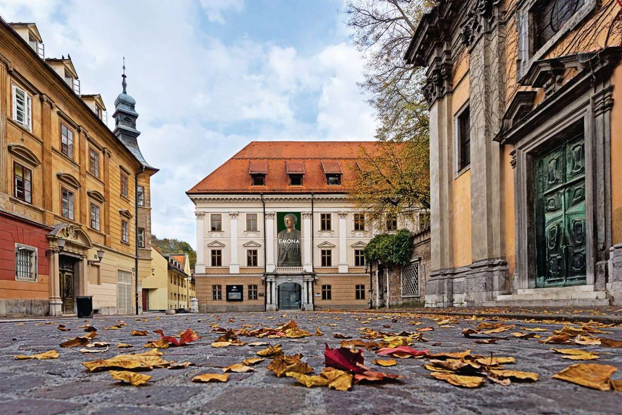 Ljubljana stadsmuseum Slovenien pussel på nätet