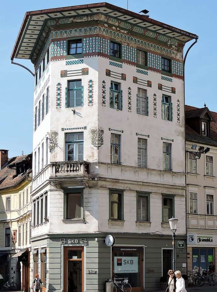 Ljubljana Hauptmann Haus Slowenien Puzzlespiel online