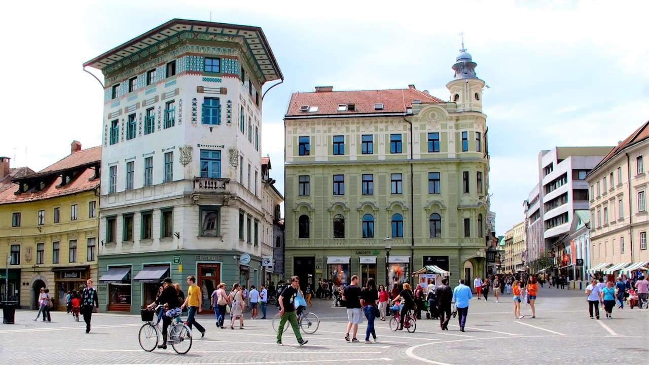 Lublaňský kapitánský dům Slovinsko online puzzle