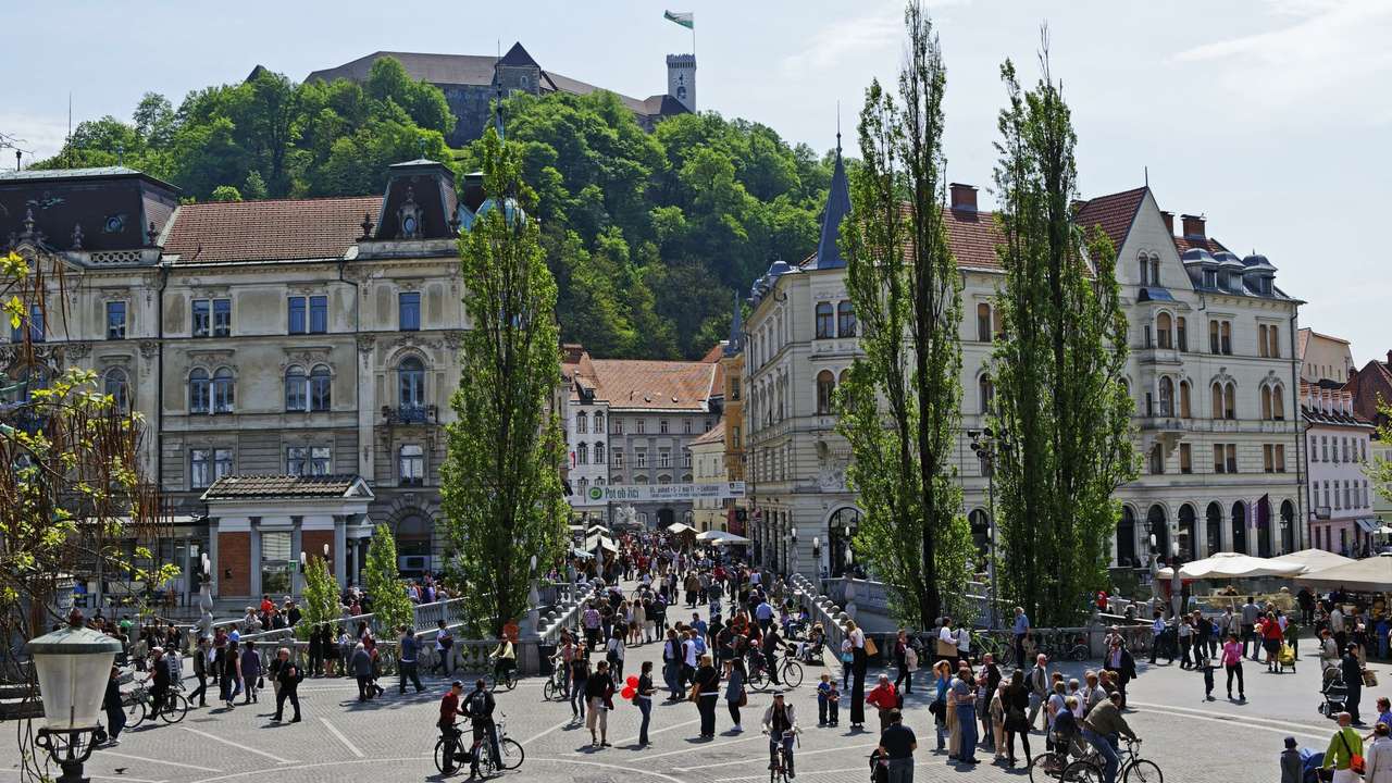 Πρωτεύουσα της Λιουμπλιάνα της Σλοβενίας παζλ online