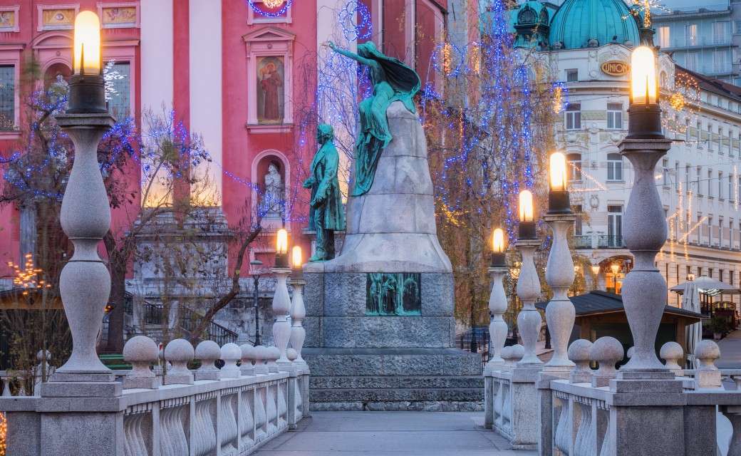 Ljubljana huvudstad i Slovenien Pussel online