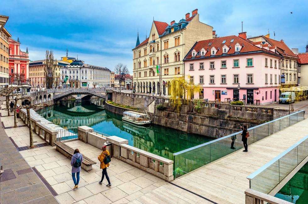 スロベニアのリュブリャナの首都 ジグソーパズルオンライン