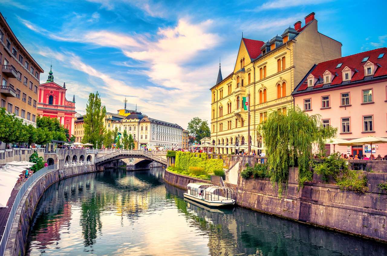 Ljubljana Hauptstadt Slowenien Puzzlespiel online