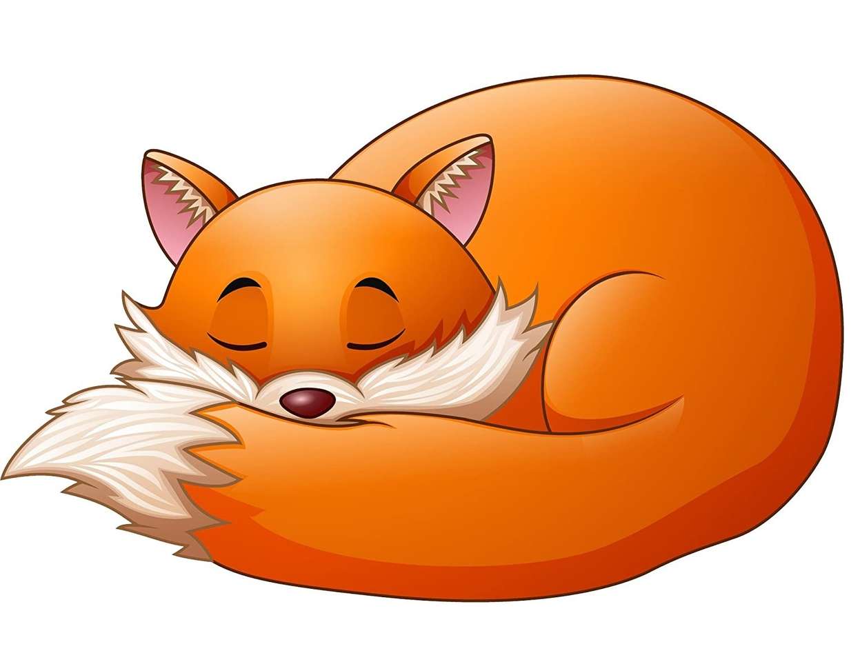 Le renard endormi puzzle en ligne