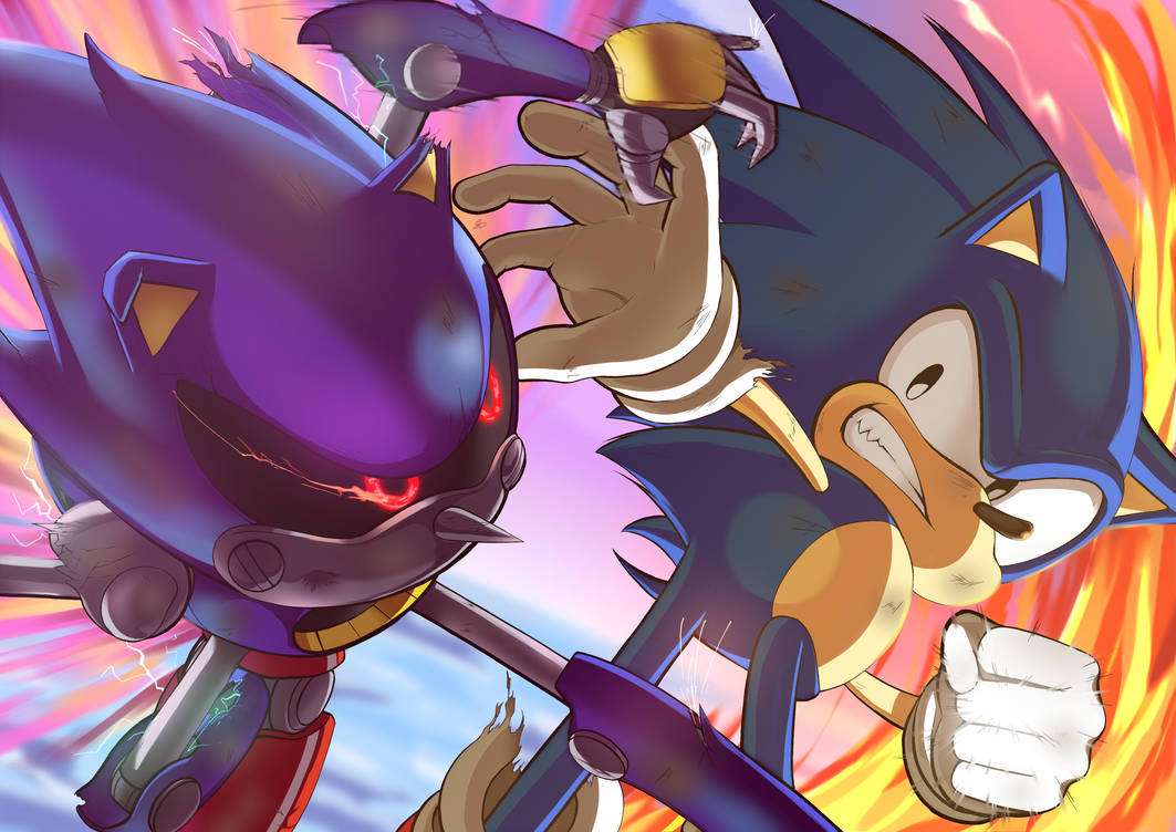 Sonic VS Metal Sonic пазл онлайн