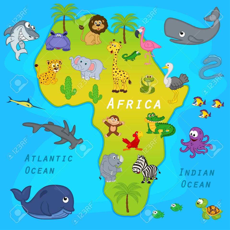 Африка головоломка онлайн пазл