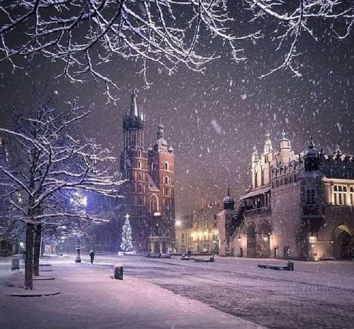 Cracovie d'hiver. puzzle en ligne