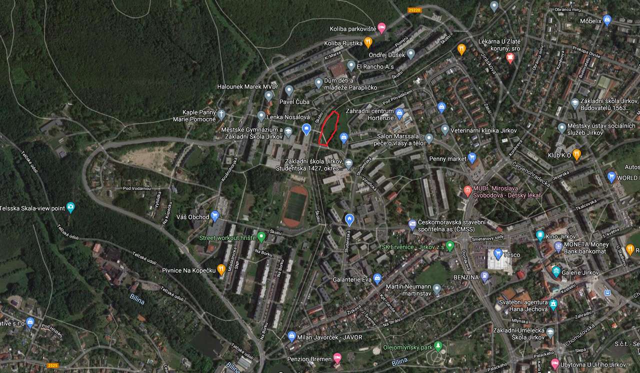 Χάρτης του Jirkov online παζλ