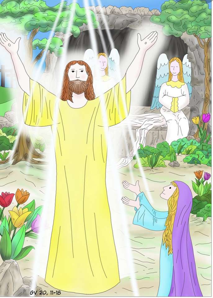 Исус, който възкръсва отново онлайн пъзел