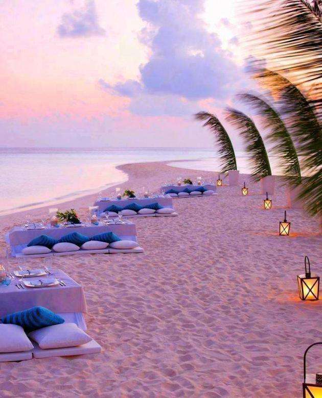 sprookjesachtig uitzicht op het strand online puzzel