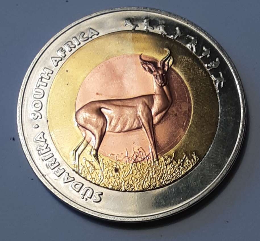 Монета из Южной Африки пазл онлайн