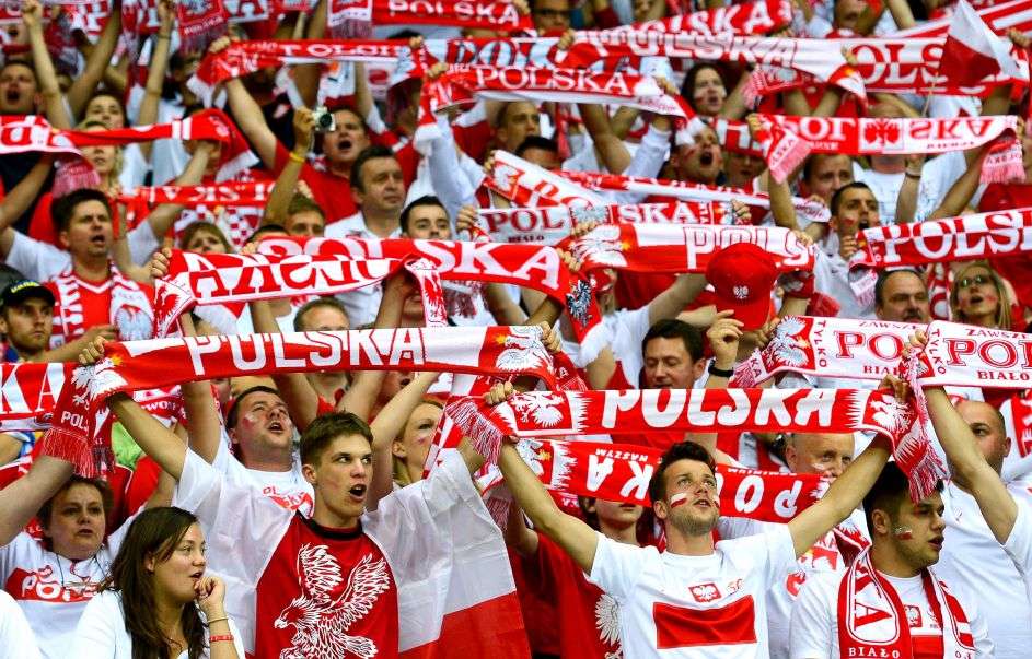 Polnische Fans Online-Puzzle