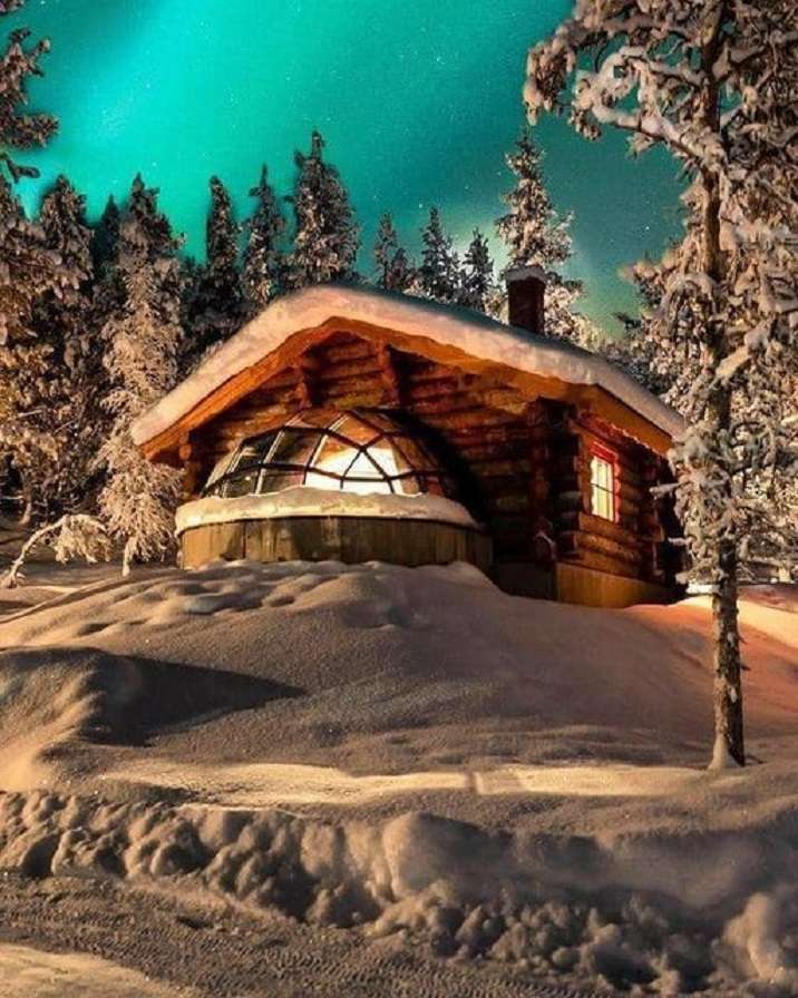 Зима във Финландия. онлайн пъзел