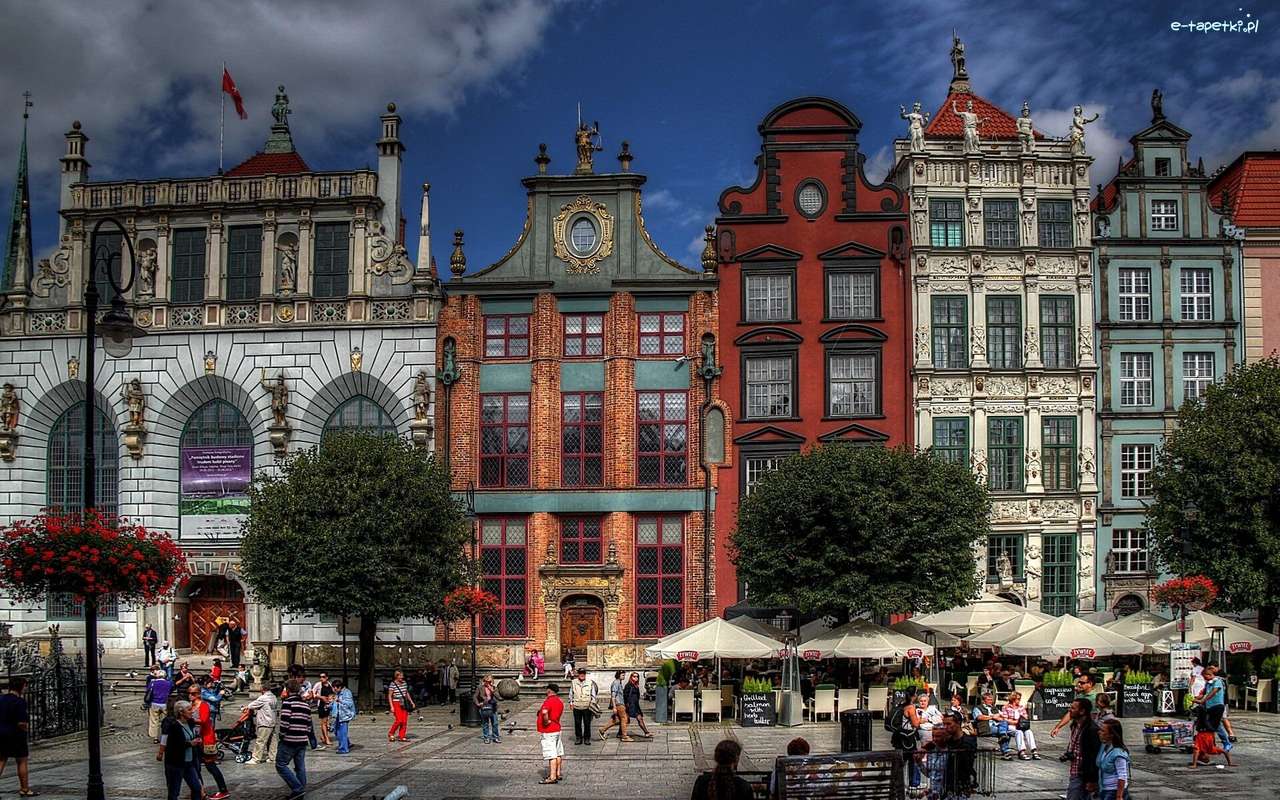 bérházak Gdańskban kirakós