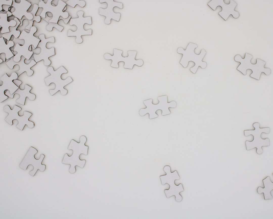 tecido floral branco e preto puzzle online