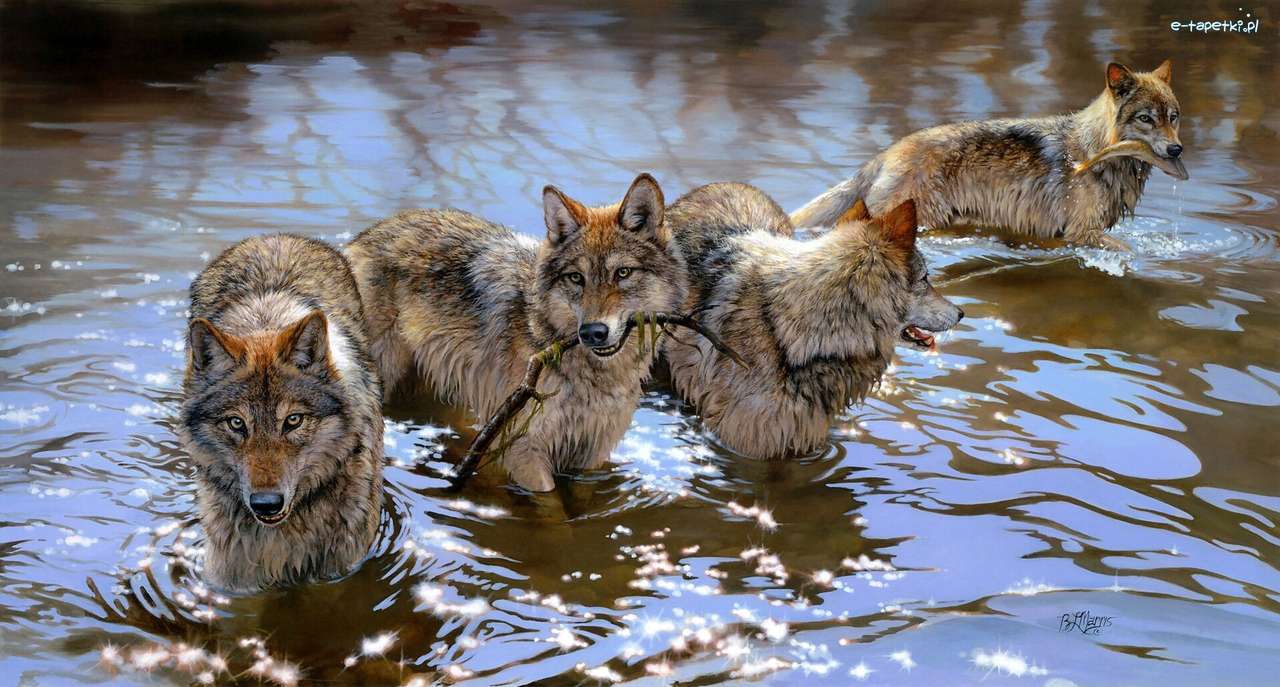 wolven .... legpuzzel online