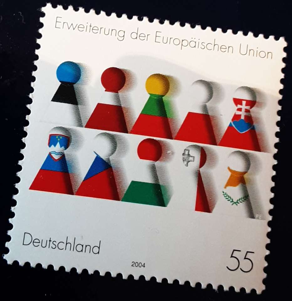 Tysk frimärke pussel på nätet