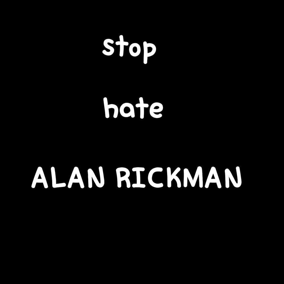 Stop met haat Alan Rickman online puzzel