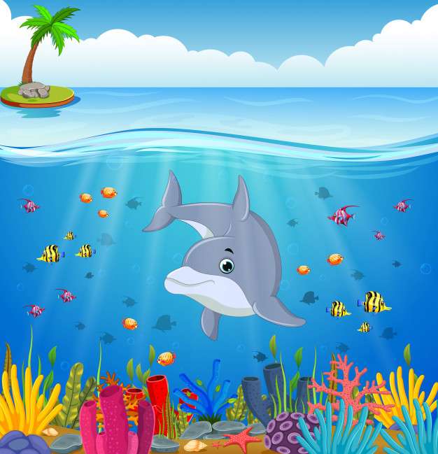 Der Delfin Puzzlespiel online