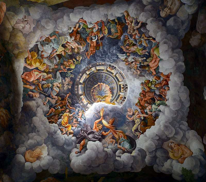 Giulio romano cupola della sala dei giganti puzzle online
