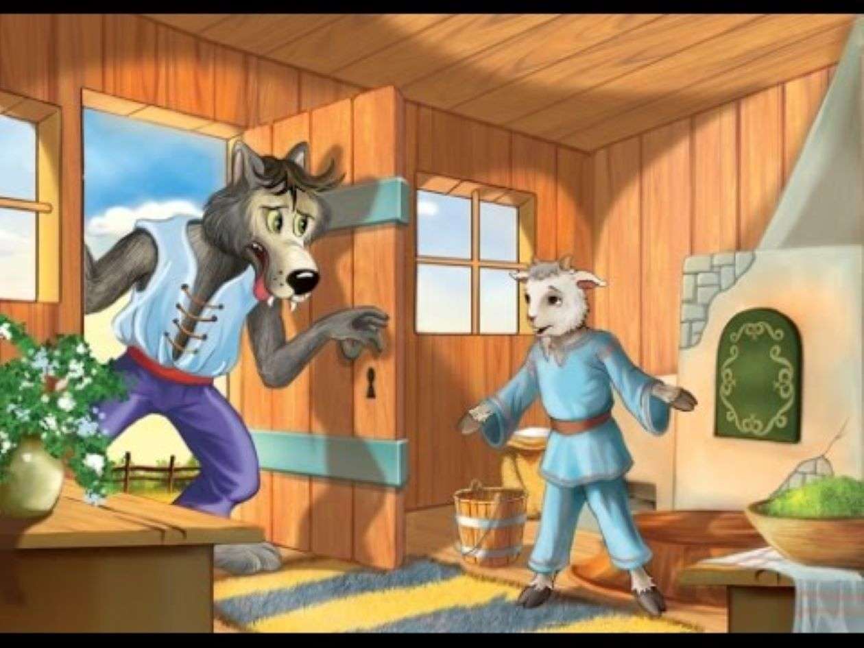 De wolf en de geit legpuzzel online