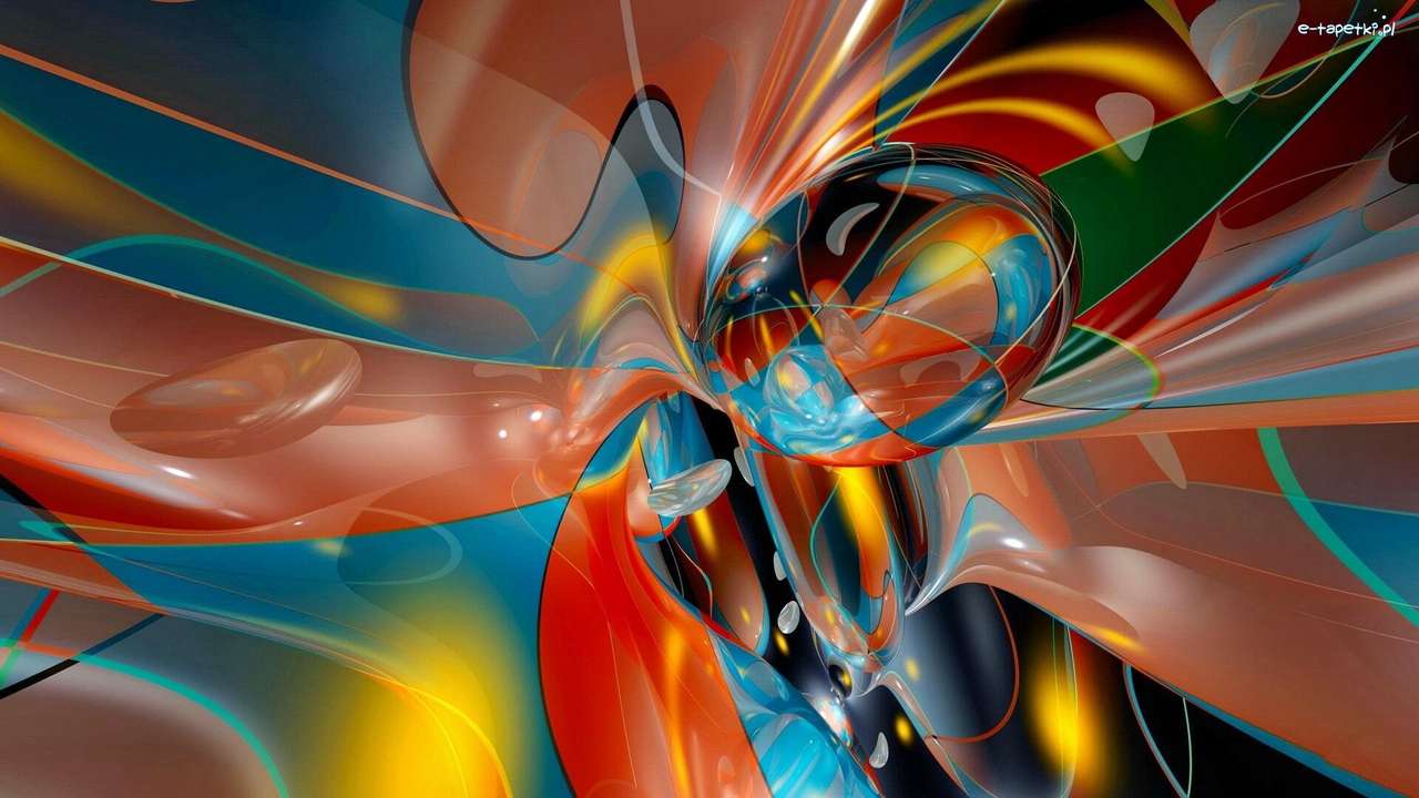 datorteknik - färgrik abstraktion pussel på nätet