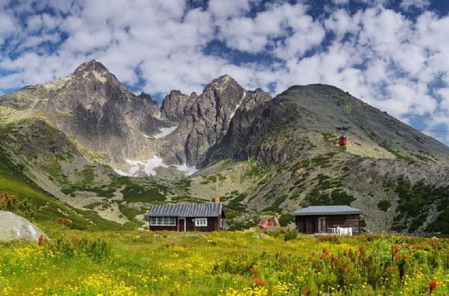 Tatra-gebergte in Slowakije. online puzzel