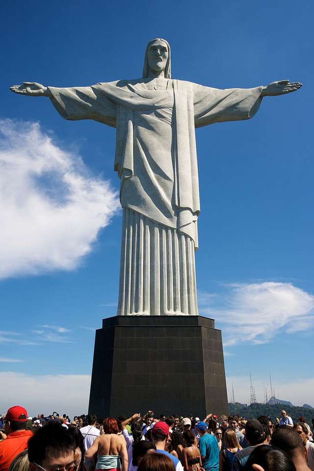 Estatua del Cristo Redentor en Río de Janeiro. rompecabezas en línea