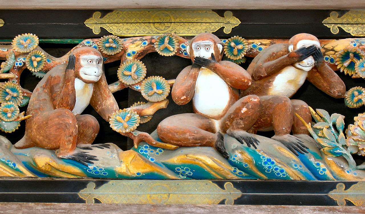 Három bölcs majom kirakós online