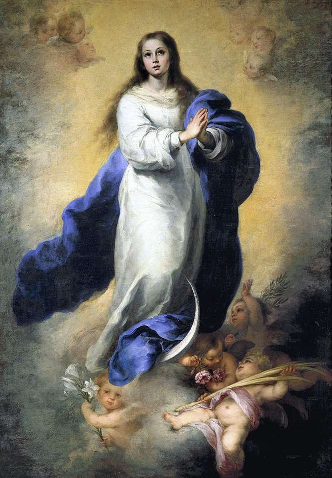 メアリー無原罪の御宿り（バルトロメエステブによる絵画 ジグソーパズルオンライン