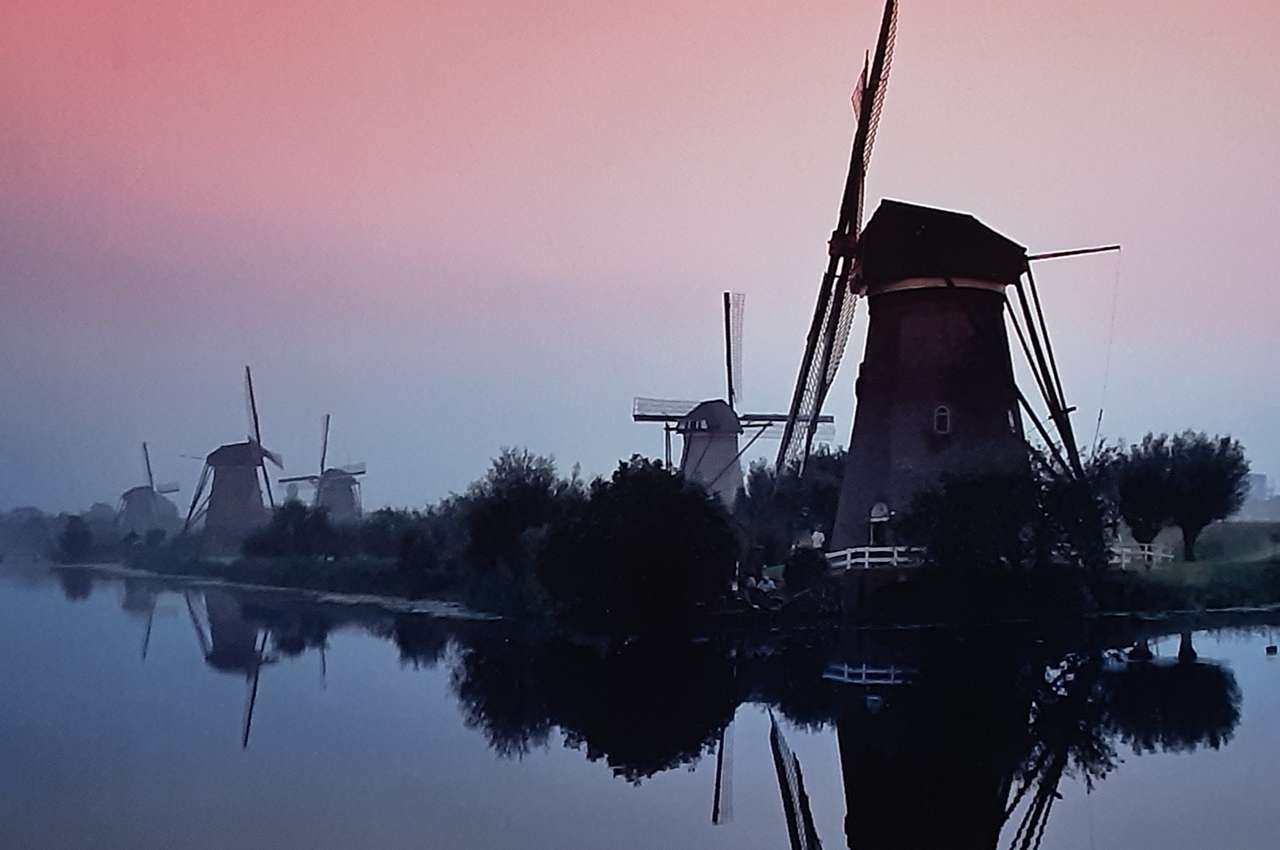 Ветряные мельницы в Голландии онлайн-пазл