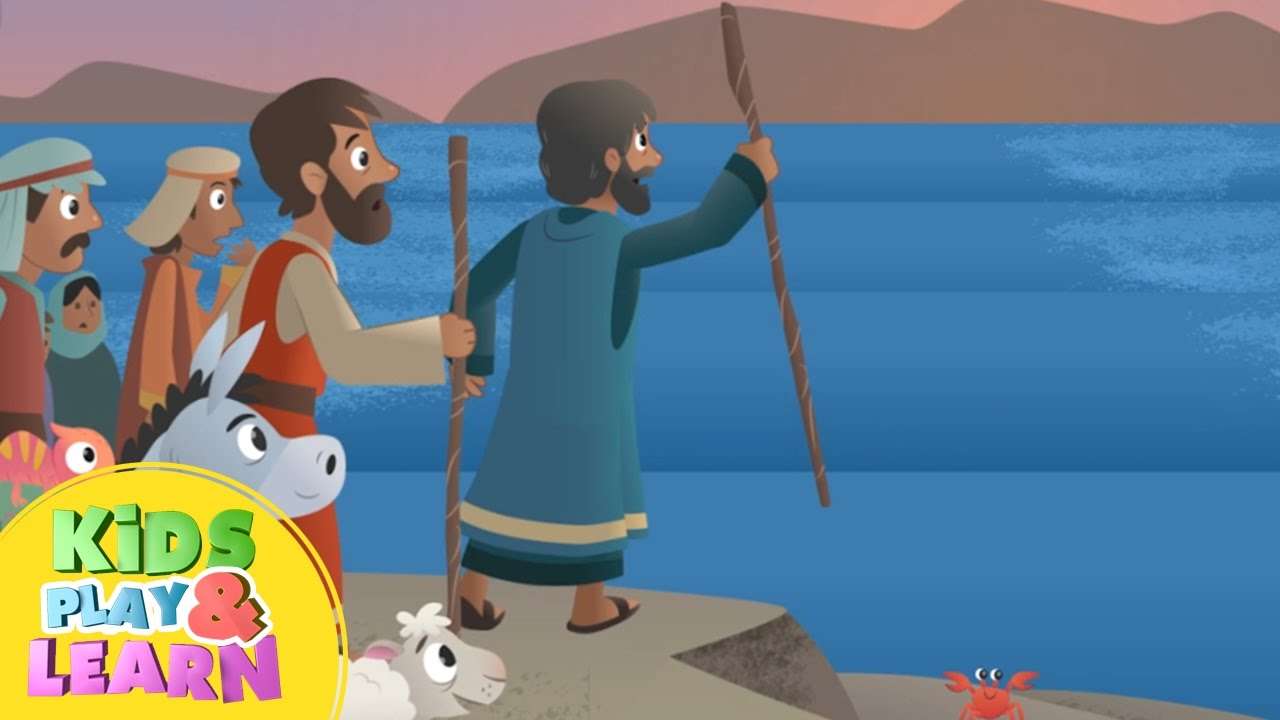Les Israélites traversent la mer Rouge puzzle en ligne