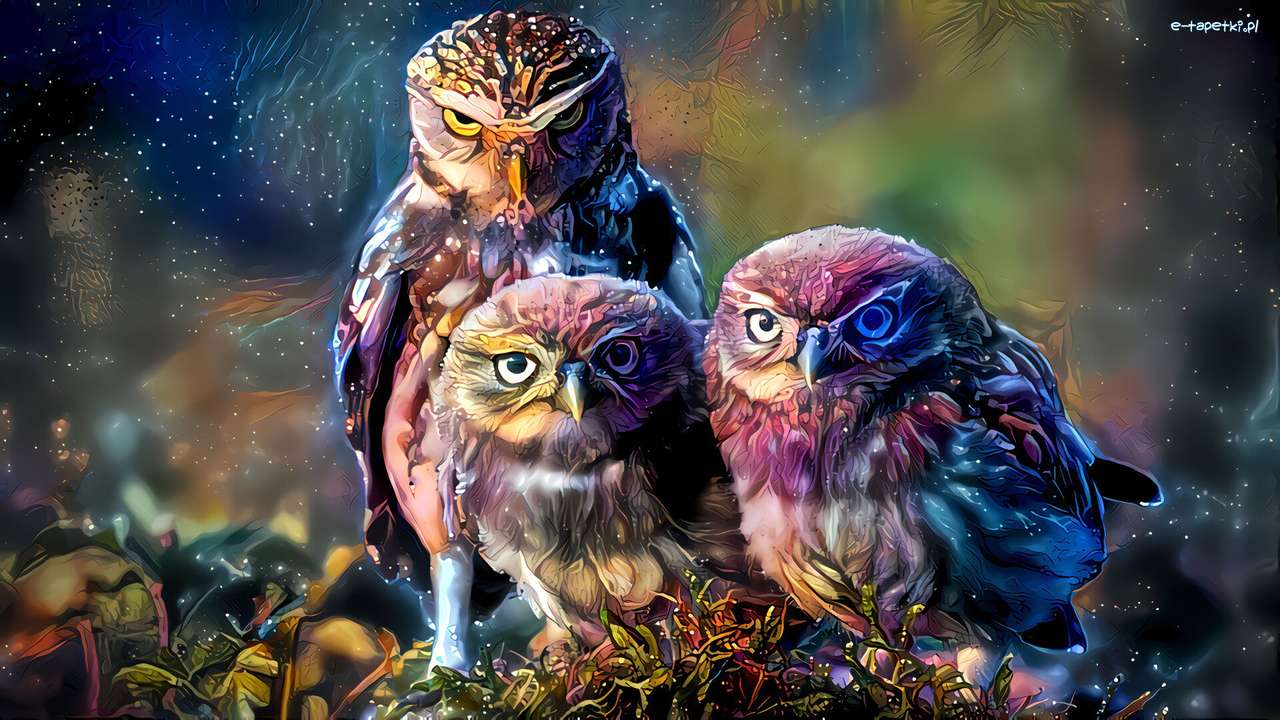 three owls jigsaw puzzle online