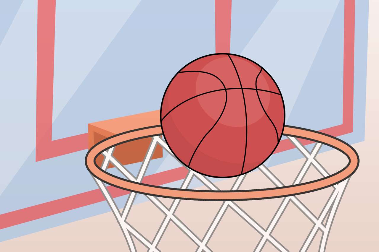 Обръч и топка за баскетбол онлайн пъзел