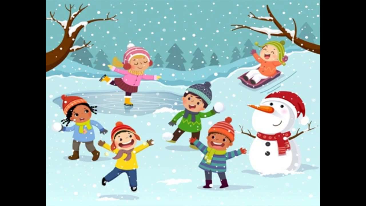 Kinderspellen, winter! online puzzel