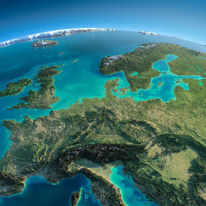 jord- Centraleuropa Pussel online