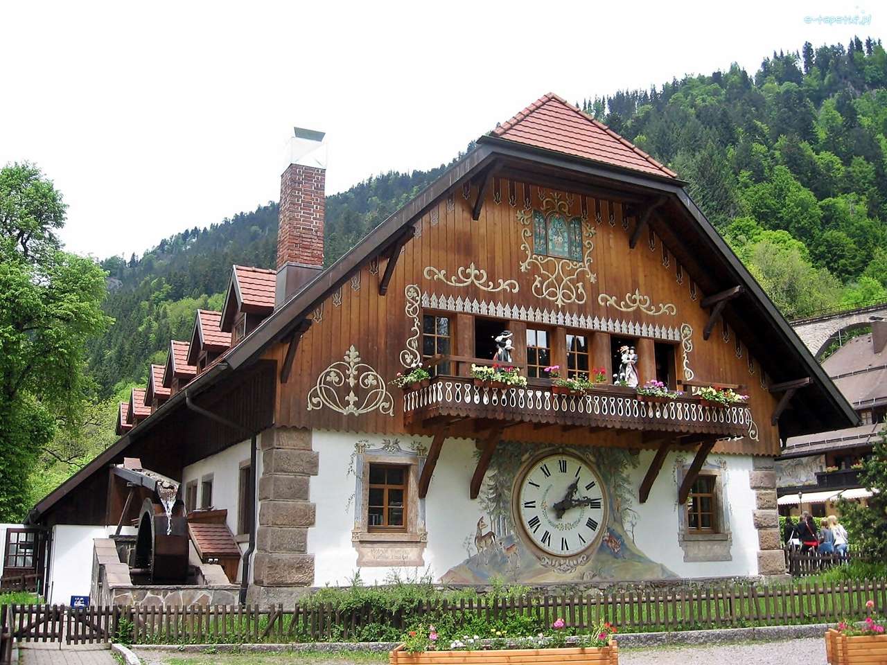 historisches Haus in den Alpen Online-Puzzle