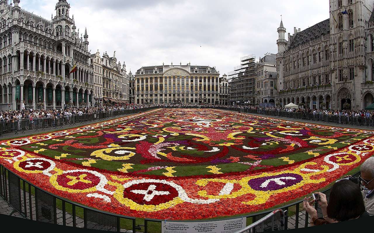Bloemen tapijt online puzzel