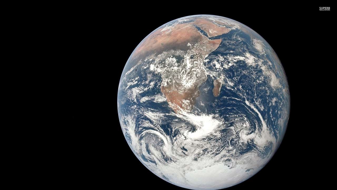 Erde im Weltraum gesehen Online-Puzzle